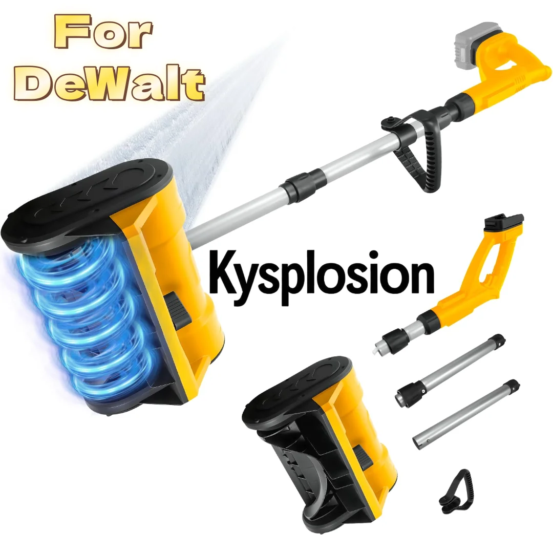 KYS Winter Brushless Electric Snowplow Electric Snow Sweeper Cordless Snow Shovel courtyard Street For Dewalt 20V Battery