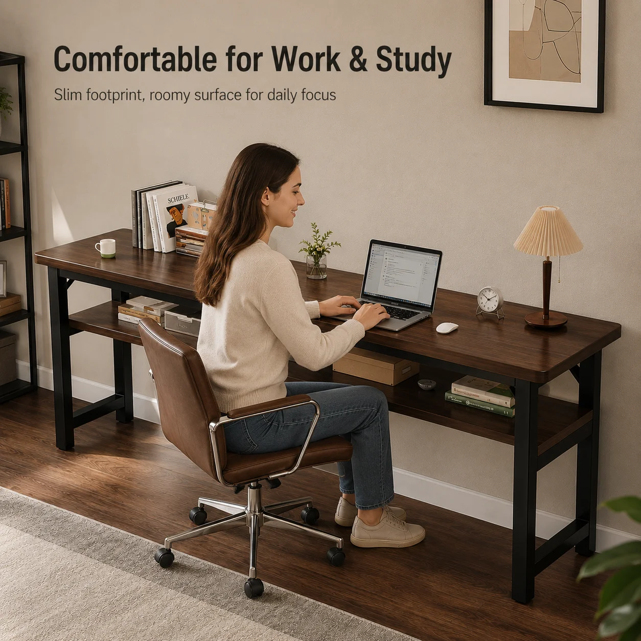 AOLIVIYA Dubbel Bureau voor St - L Shaped Desk Setup recensie en prijs