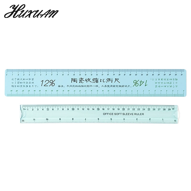 Ceramic Shrinkage Scale Set Plastic Soft Ruler Multifunctional Drawing Measurer Pottery Tools