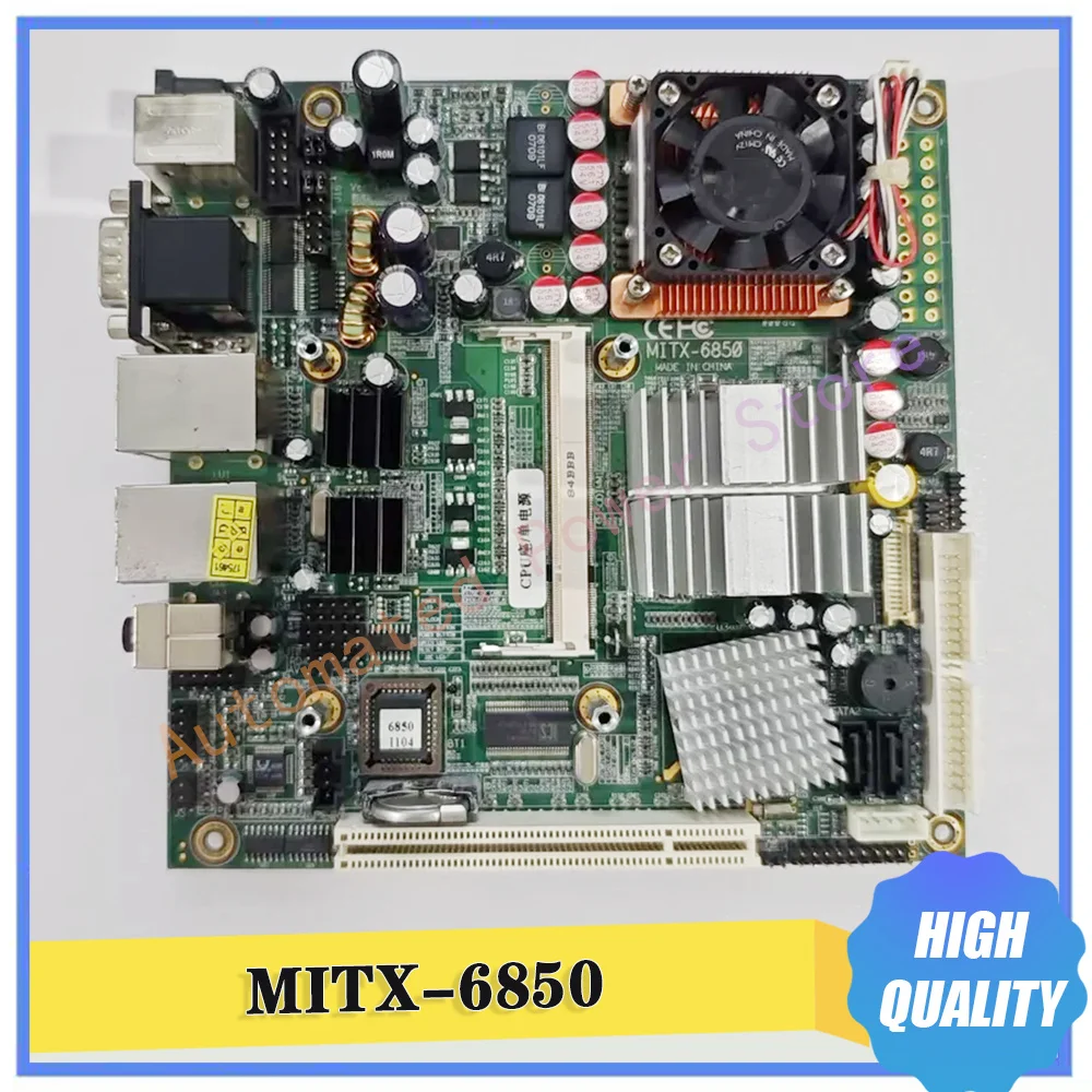 Industrial Medical Equipment Motherboard Dual Network Ports MITX-6850