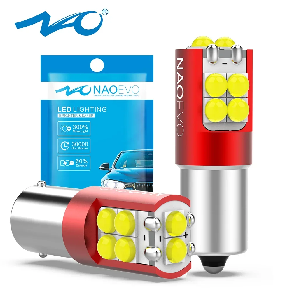 NAO BA9S LED T4W BAX9S H21W BAY9S 5W 700LM Oświetlenie wnętrza samochodu 12V 24V T2W T3W H5W H6W Automatyczne światło postojowe DRL Żarówka przeciwmgielna tablicy rejestracyjnej