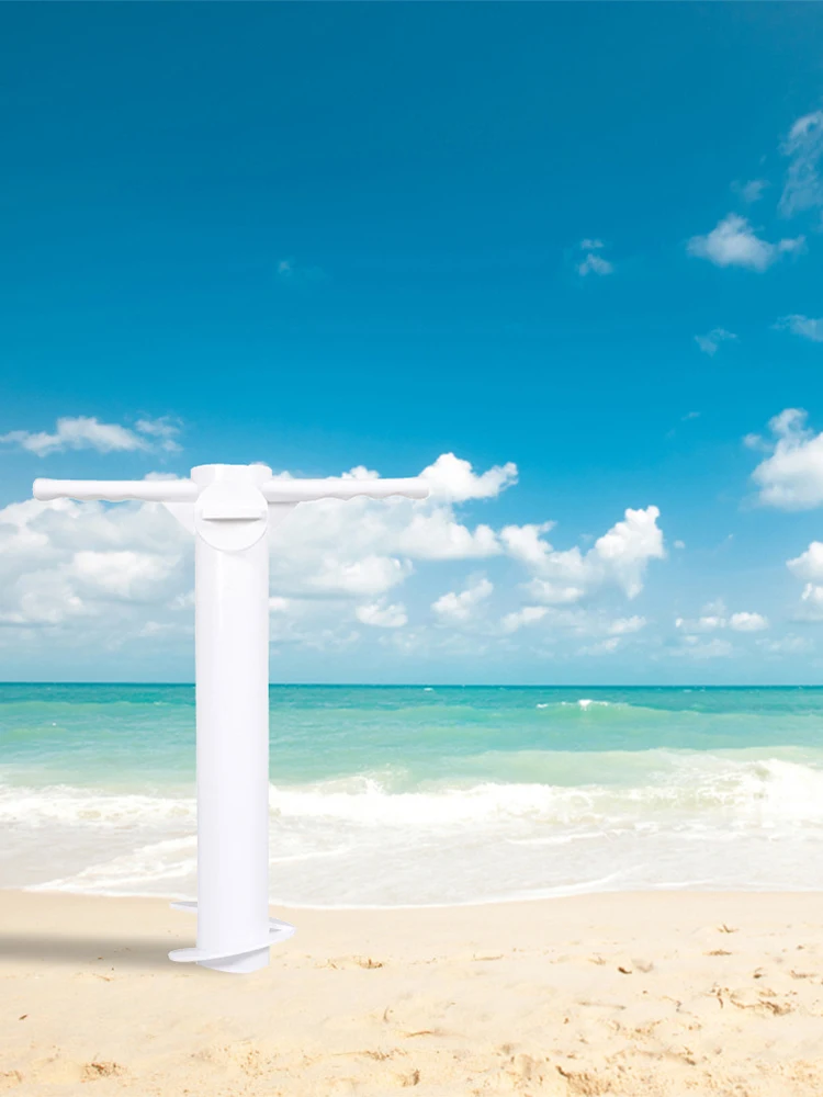 

3/5 Spin Inserts Spiral Umbrella Plug with Hook Umbrella Ground Anchor Adjustable Sunshade Bracket Windproof for Sand Soil Grass