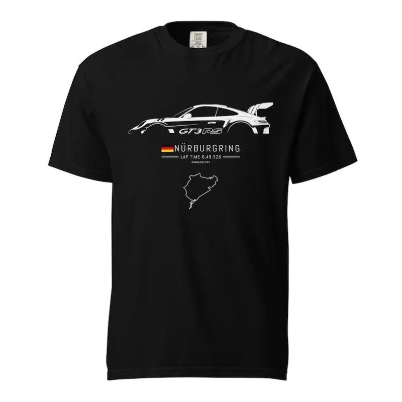 

2025 911 GT3 RS Heavyweight Crewneck T-Shirt | Nürburgring Track Shirt