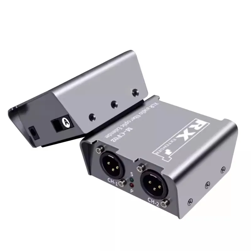 2 Way XLR Audio Fiber Optical Extender Transceiver over SC Fiber Optical cable up to 20km 2 CH XLR Balanced Audio Fiber Extender