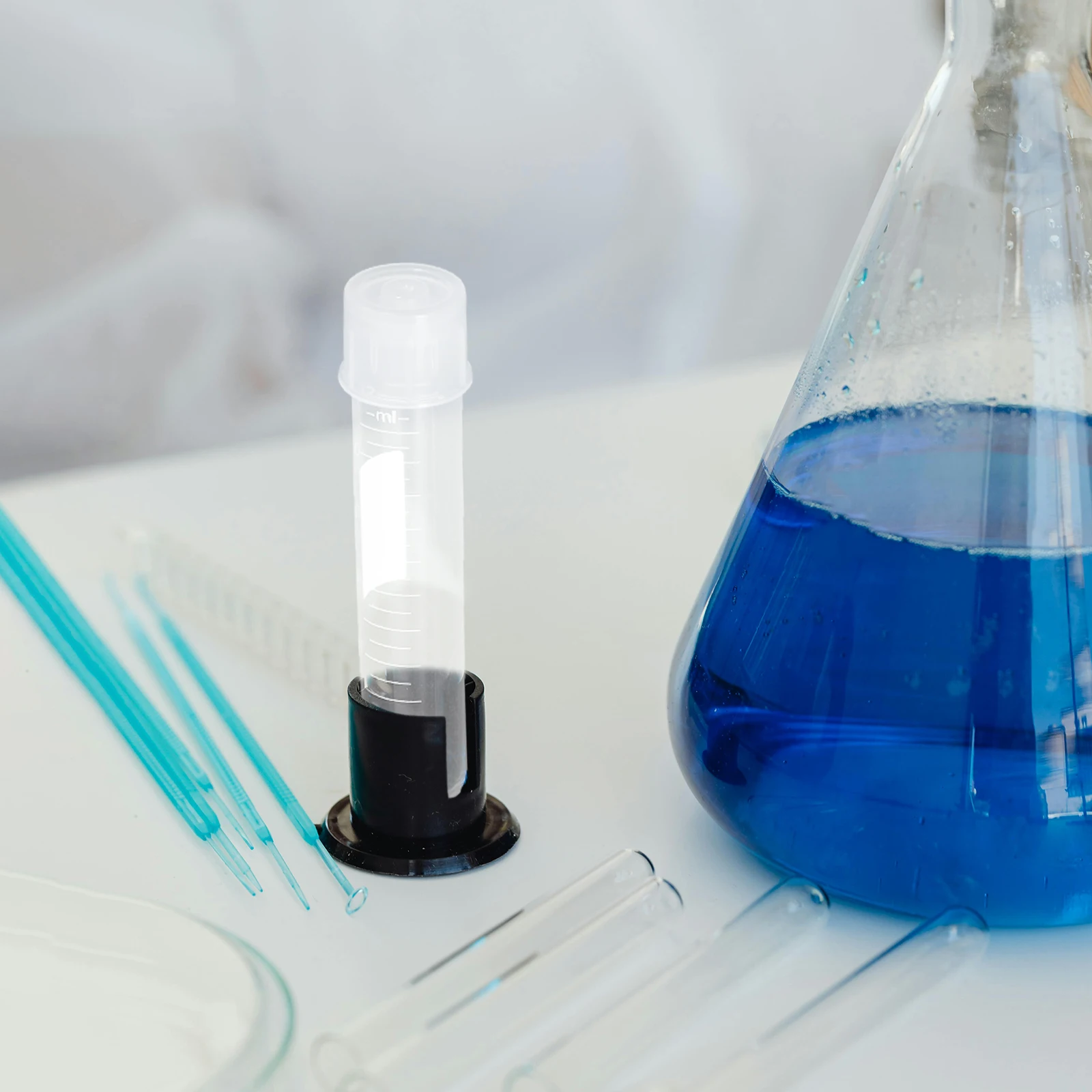 

10 Pcs Sampling Test Tubes Plastic Sample Laboratory Containers Scientific Experiment