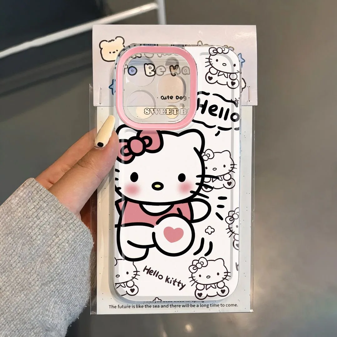 Pochacco Hellos Kittys  Phone Case For Oppo F11 Find X5 Reno 6 7 7Z 8 8T 10 11 12 Realme 9 C30 C53 C63 Pro Plus 5G Transparent