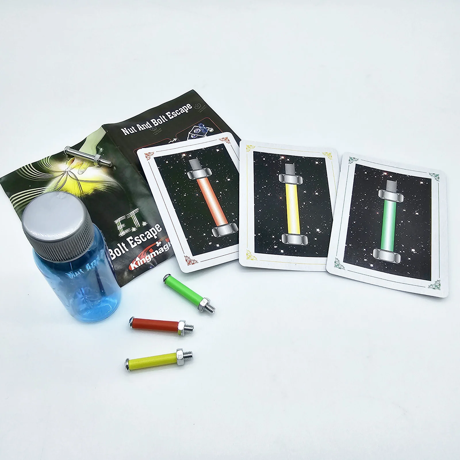 ET برغي التنبؤ الخدع السحرية المكسرات تتطابق تلقائيًا مع لون البطاقة المختار لا حاجة إلى مهارة لأداء الشارع عن قرب #2