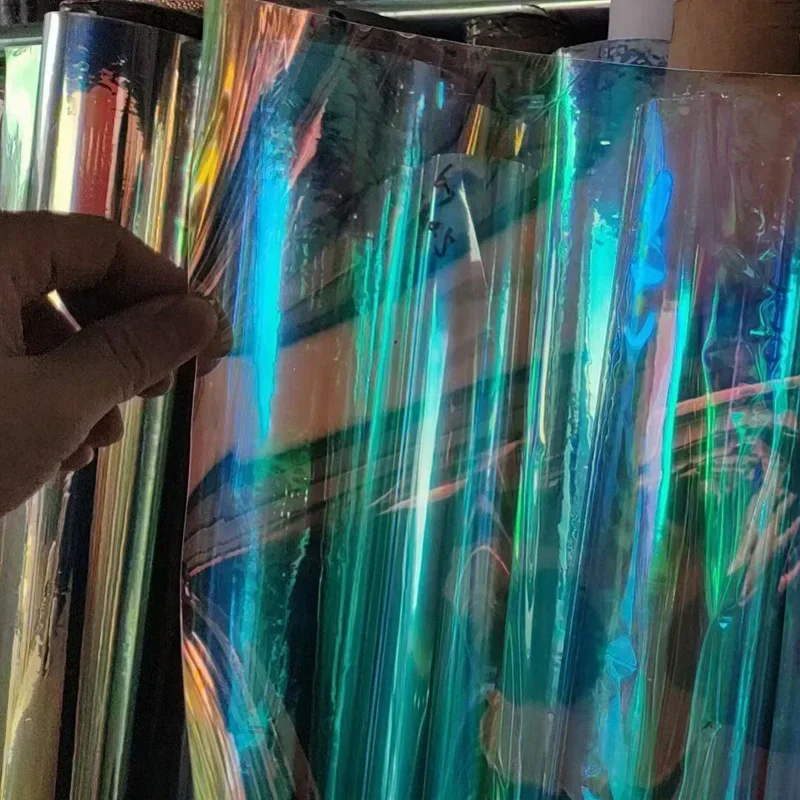 Imagen 4: Grueso sintético de los materiales 0.3m m de la película iridiscente del PVC