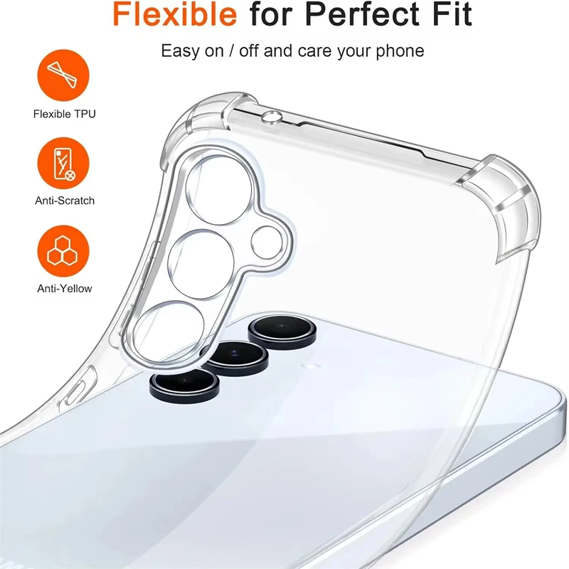 

Shockproof Case For Samsung Galaxy A55 A54 5G A15 A35 A25 A34 A14 A24 A33 A53 A13 A32 A73 A52 A12 A16 A56 A36 A26 Phone Cover