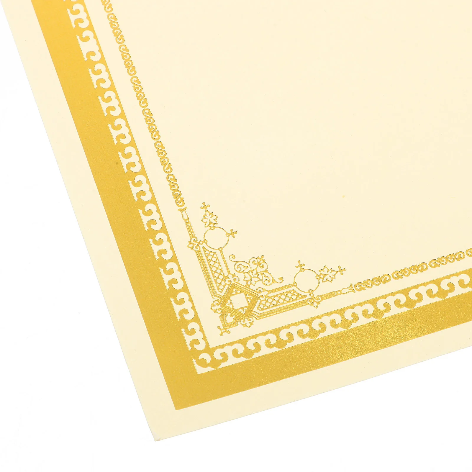 

10pcs Blank Certificate Core Papers for Award Graduation High School Diploma Printing Smooth Decorative Borders