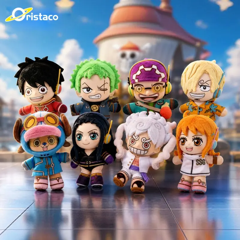 Genuine EAKI One Piece Egghead Arc Fantasy Dream Journey Plush Blind Box Keychain Pendant Luffy Zoro Chopper Anime Collectible