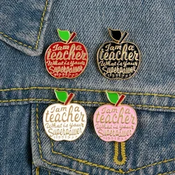 Europe AmericaPopular New Models Originality Gift Style Chest Button Four Color Apple Brooch Badge Collar Pin Embellishment