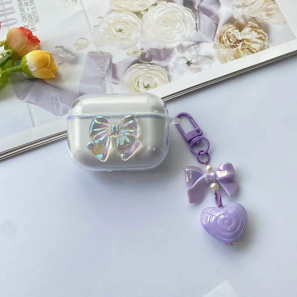 لسماعة VIVO TWS 4 / 3e /TWS2 غطاء سيليكون شفاف لهاتف VIVO TWS 2/2e غطاء زهرة tws 3/3pro