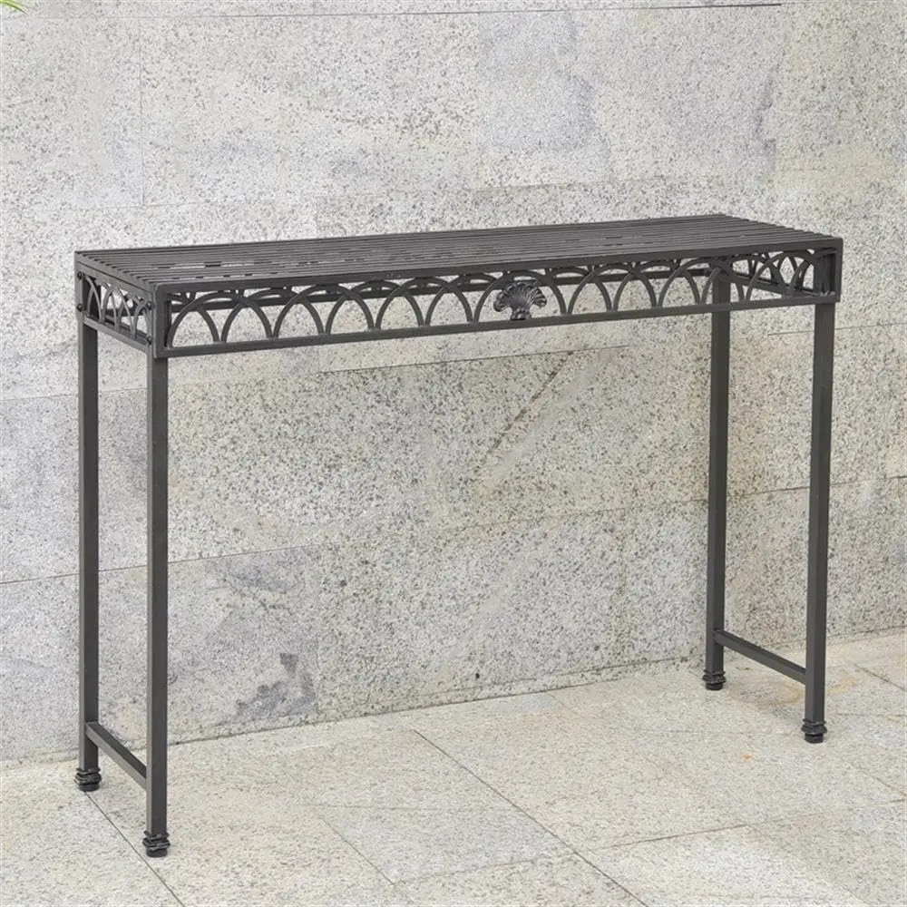 

Modern 48-inch Iron Console Table in Black, Customized