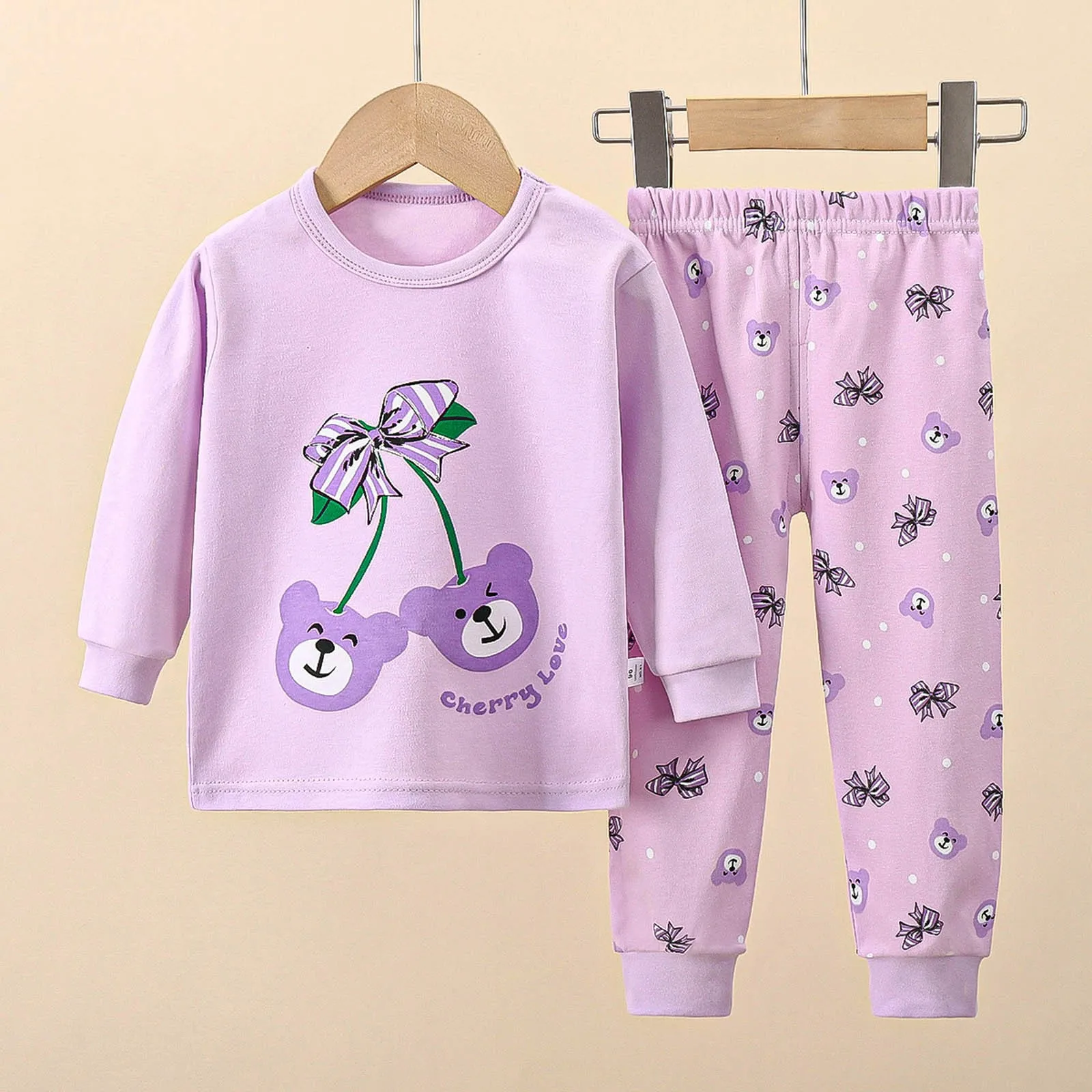 Spring Autumn Children's Clothing Sets Boys Sleepwear Home Clothes Kids Pajamas Set Baby Girls Cotton Pyjamas 2024 New Arrival