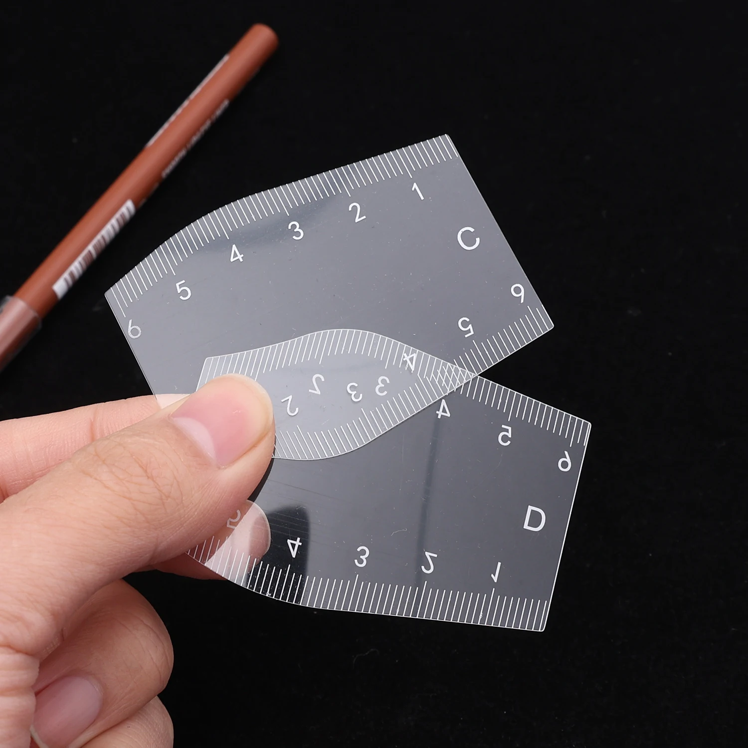 Brow Shaping Tattoo Makeup Tools for Beginners Quick Eyebrow Design Eyebrow Auxiliary Ruler Positioning Ruler Tattoo Accessories