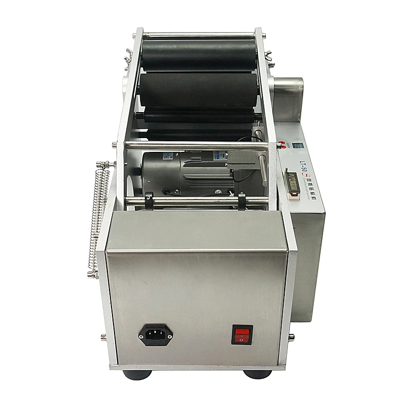 LT-50 Semi-Automatic Circular Labeling Machine for Plastic Bottle Date Coder Label Sticker Dispenser Printer 100W High Quality