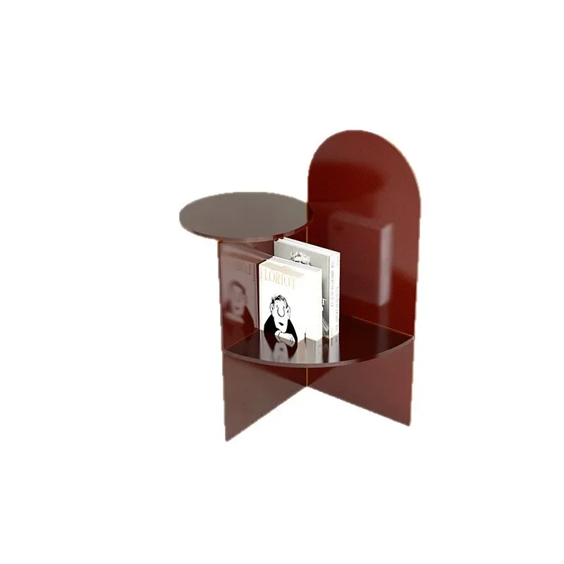 

Acrylic edge few designer creative art corner few bedroom bedside table household small table modern simple coffee table