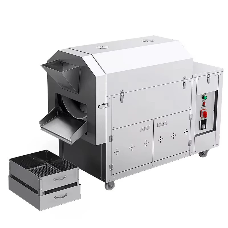 Customized Roaster Machine Electric Gas Multi-Function Coffee Roasters Peanut Walnut Roaster Machine Seeds Nuts Roasting Machine