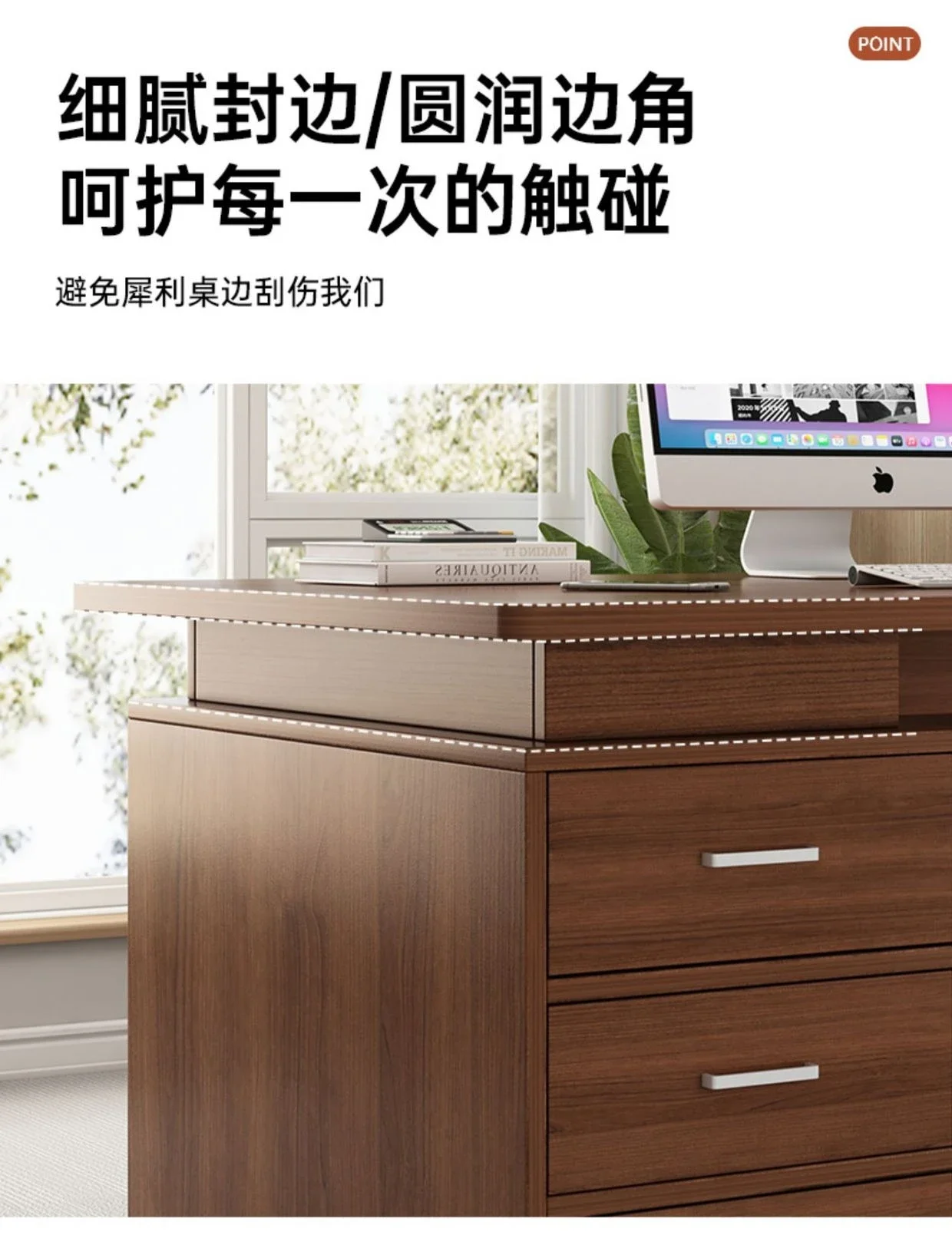 Office desk and chair combination simple modern office single staff station table drawer