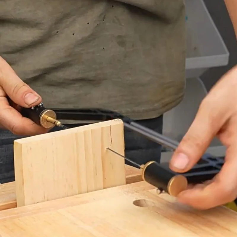 

Multi-Function Hand Scroll Saw Portable Manual Fret Saw for Curve Cutting Hollow Carving Woodworking Model & Furniture DIY Tool