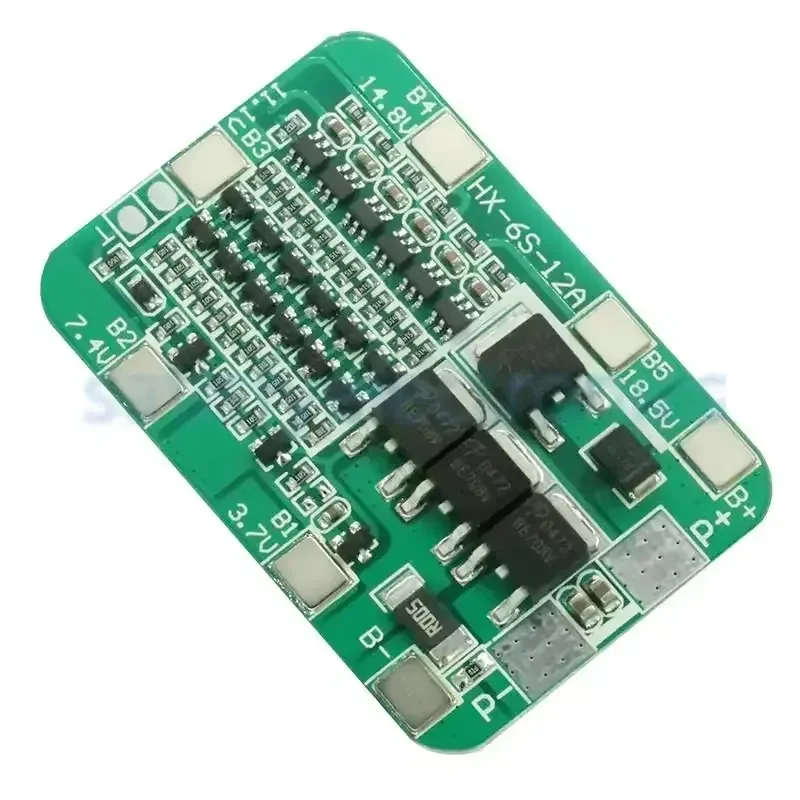6S 15A 24V PCB BMS Protection Board for 6 Pack 18650 Li-ion Lithium Battery Cell Module DIY Kit