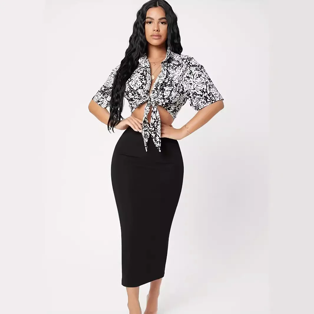 Vestido sexy de quadril extra grande tamanho evasê para mulheres moda saia formato estilo europeu e americano para