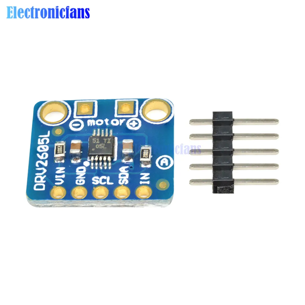 Controlador de Motor háptico DRV2605L, módulo de placa de ruptura, interfaz I2C IIC para Arduino Raspberry Pi, 1 piezas