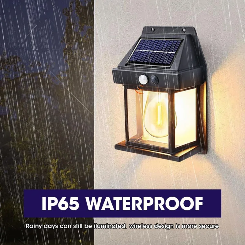 Wall 2PiecesOutdoorLightWithMotionSensor 3LightingModesSolarLightsForOutdoors IP65Waterproof