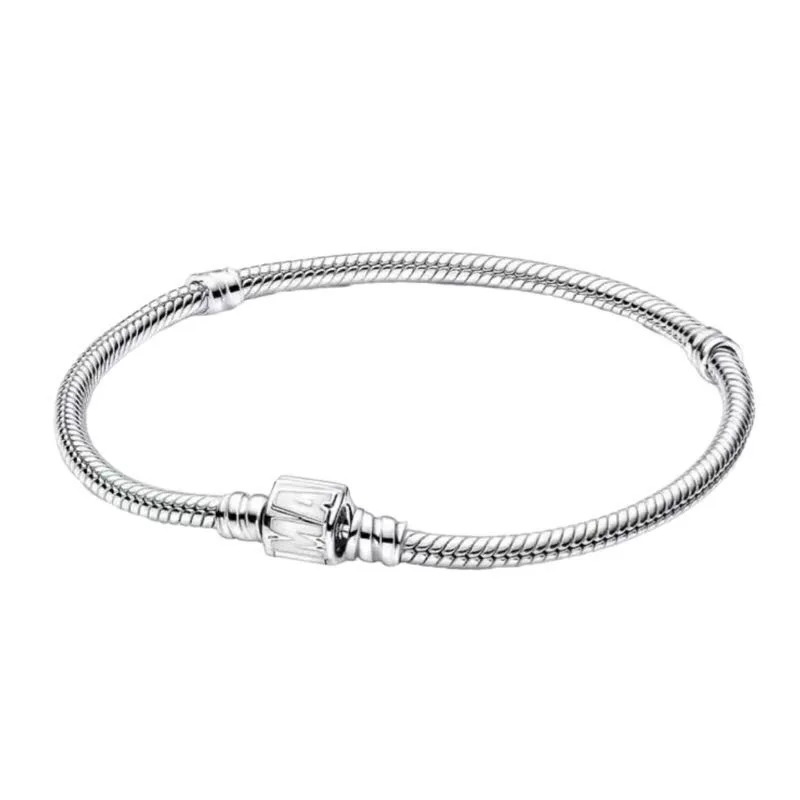 Fashion Hot Sale 925% Pure Silver Cute Mickey Mouse Heart Lion Zircon DIY Bracelet Women's High-End Jewelry Birthday Gift