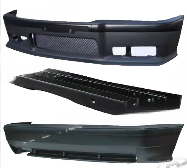 New M3 Style Car Model Body Kit For  BMW E36 1990-1998 E36 M3 Front Bumper Side Skirt Rear Bumper