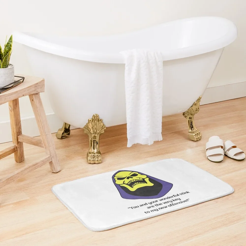 Skeletor Motivational Quote Bath Mat Anti-Slip Shower Toilet Rug Non Slip Carpet Mat