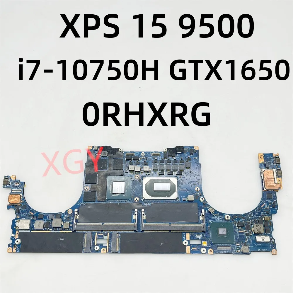 Laptop Motherboard Original For Dell XPS 15 9500 Mainboard CN-0RHXRG 0RHXRG LA-J191P i7-10750H GTX1650TI I9-10885H GTX1650