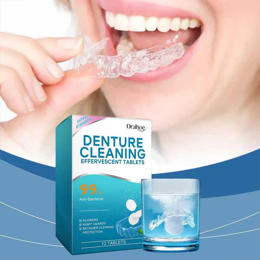 

Effectively Removing Stain For Denture Cleaning Effervescent Tablets Quickly Dissolve Protect Denture Hygiene Care L2W4