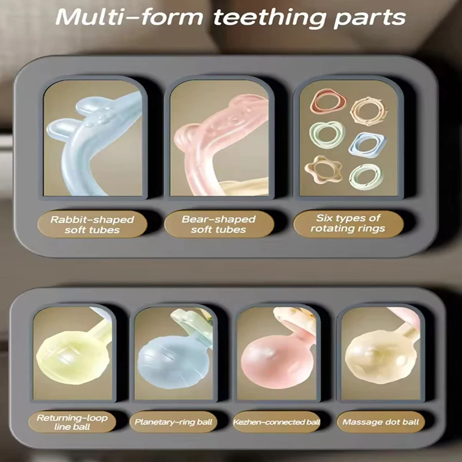1개 핸드볼 장난감 아기 손잡이 훈련 맨해튼 볼 핸드 라틀 치발기 식품 등급 물에 끓일 수 있는 장난감 유아용 0-12개월