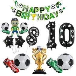 Football birthday balloon set Football Banner Garland soccer party Banner Balloon decor boys football birthday party decoration