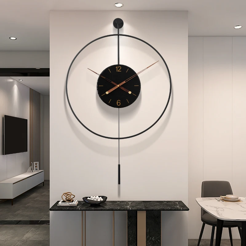 Simple Living Room Wall Clock Minimalist Decorative Creative Art Clock Fashion Clock Wall Hanging