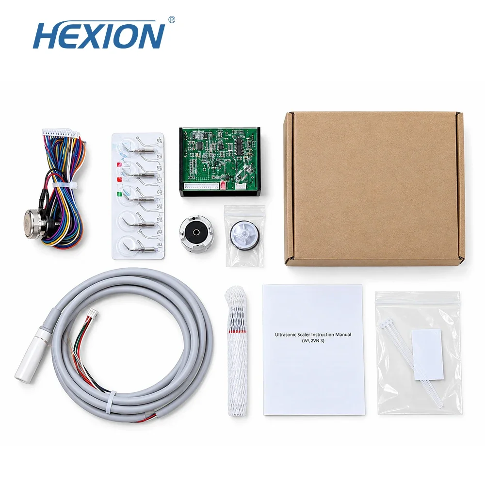 HEXION Dental Ultrasonic Scaler Piezo Build In UDS N/2/N/3 Scaler Tips For Teeth Scaling Endodontics Periodontics Fit EMS Access