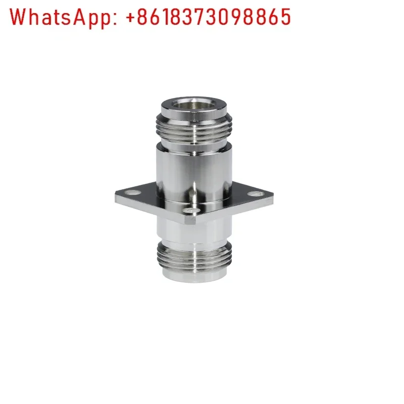 5Pcs N-KFF female to female four-hole square plate flange adapter n female head inner hole 18GHZ test head waterproof