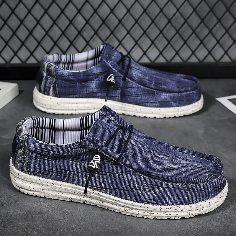 

YRZL Breathable Men Loafers Casual Sneakers Fashion Vulcanize Canvas Shoes Lightweight Comfortable Slip Resistant Walking Shoes