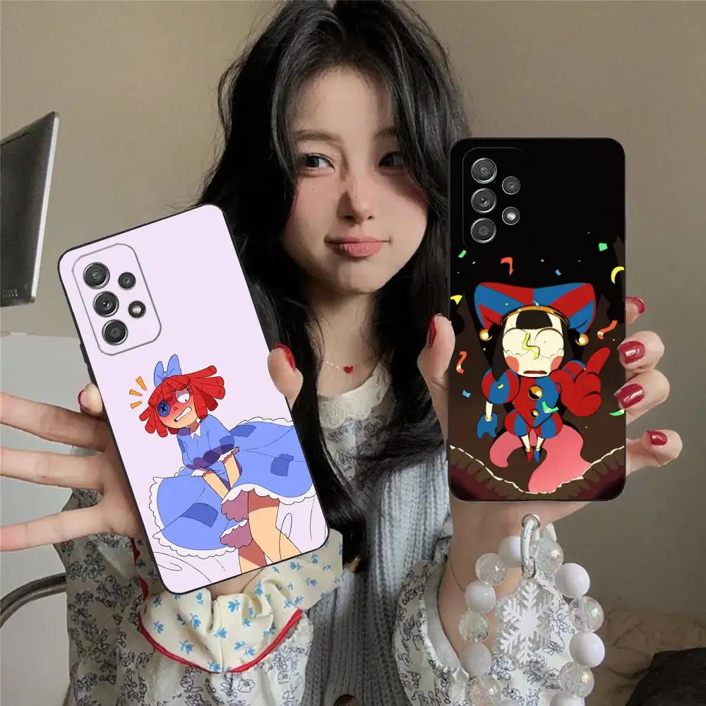 

D-Digital Circus-S Phone Case For Samsung S25,S24,S21,S22,S23,S30,Ultra,S20,Plus,Fe,Lite,5G Black Cover
