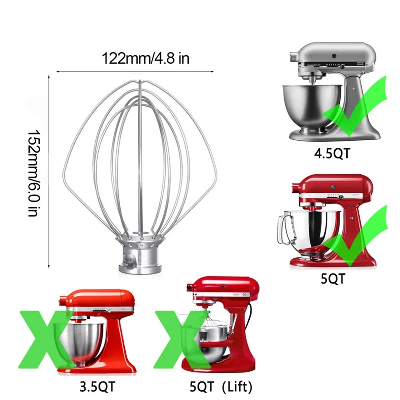 Promotion!For Kitchenaid Mixer for Kitchenaid 4.5-5 Qt. Tilt-Head Stand Mixers K45B/K5THCB/K5THBS for Kitchenaid Paddle Assecori