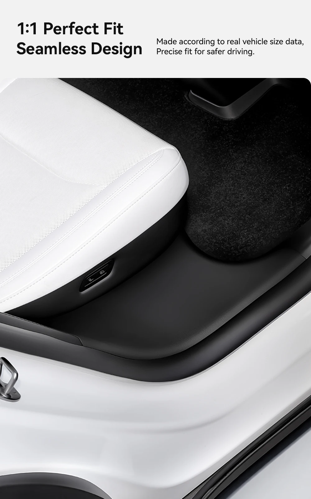YZ für Tesla Model Y Highland Juniper 2021–2025, hintere Einstiegsleiste, Schutzleiste, Sitz, Anti-Kick-Pad, Eckenschutz, Zubehör – Detail 6