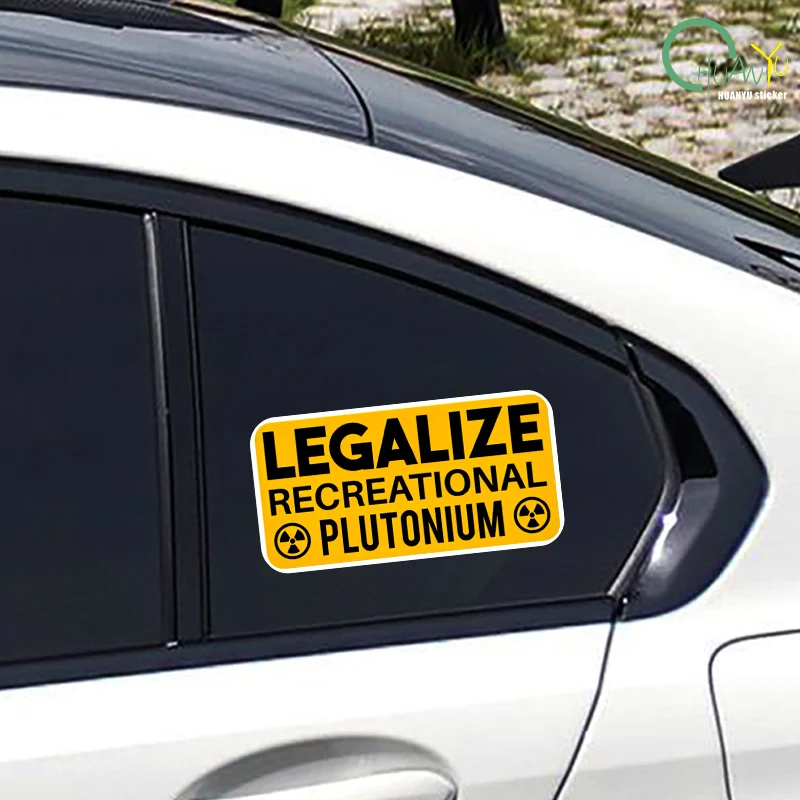 ملصق Plutonium الترفيهي اللطيف للأطفال، ملصق تزيين من مادة PVC للدراجة النارية