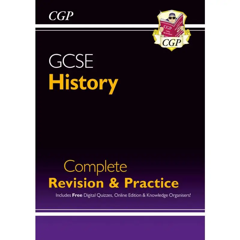 

GCSE History Complete Revision Practice с онлайн-изданием Quizzes Органайзеры знаний CGP 9781782946090