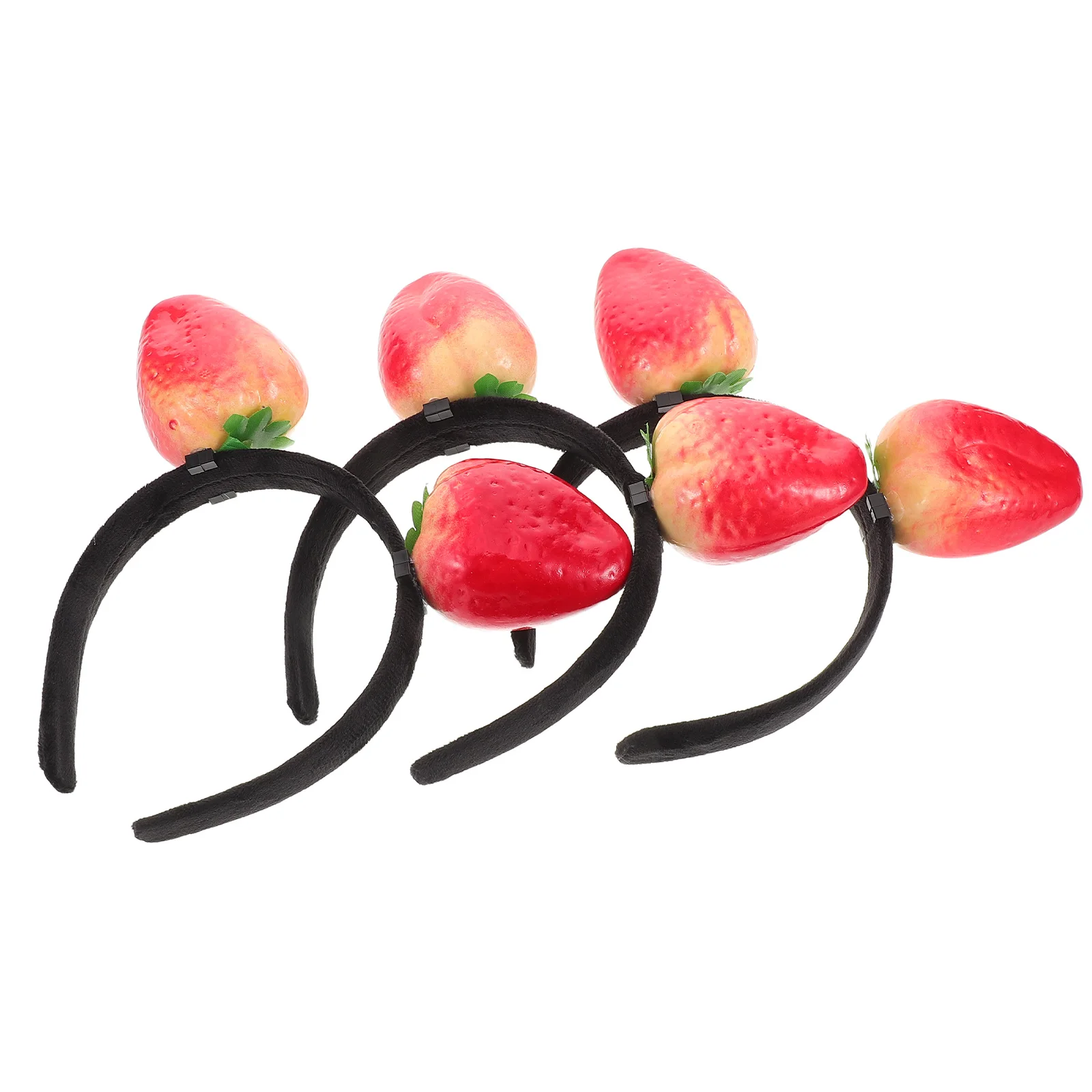 

Strawberry Headband Fruit Headbands Costume for Party Hair Accessories Faux Hairband Hoop