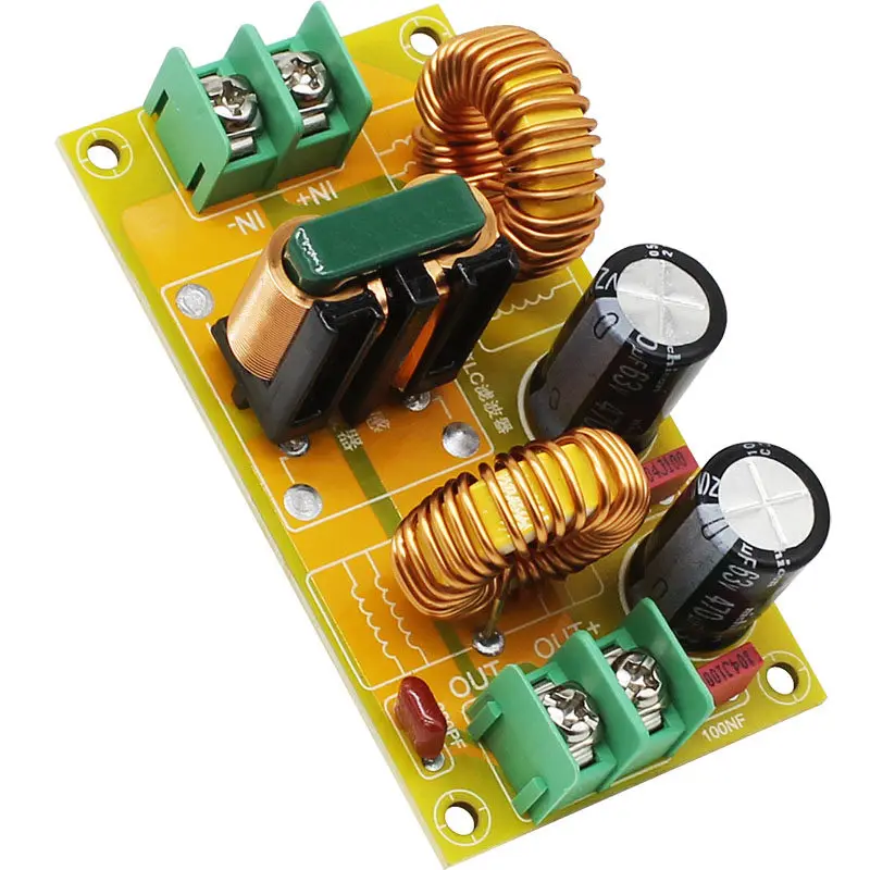 12V 24V DC LC Filter EMI Electromagnetic Interference Filter Board Eliminate the High-frequency Filtering Electricity