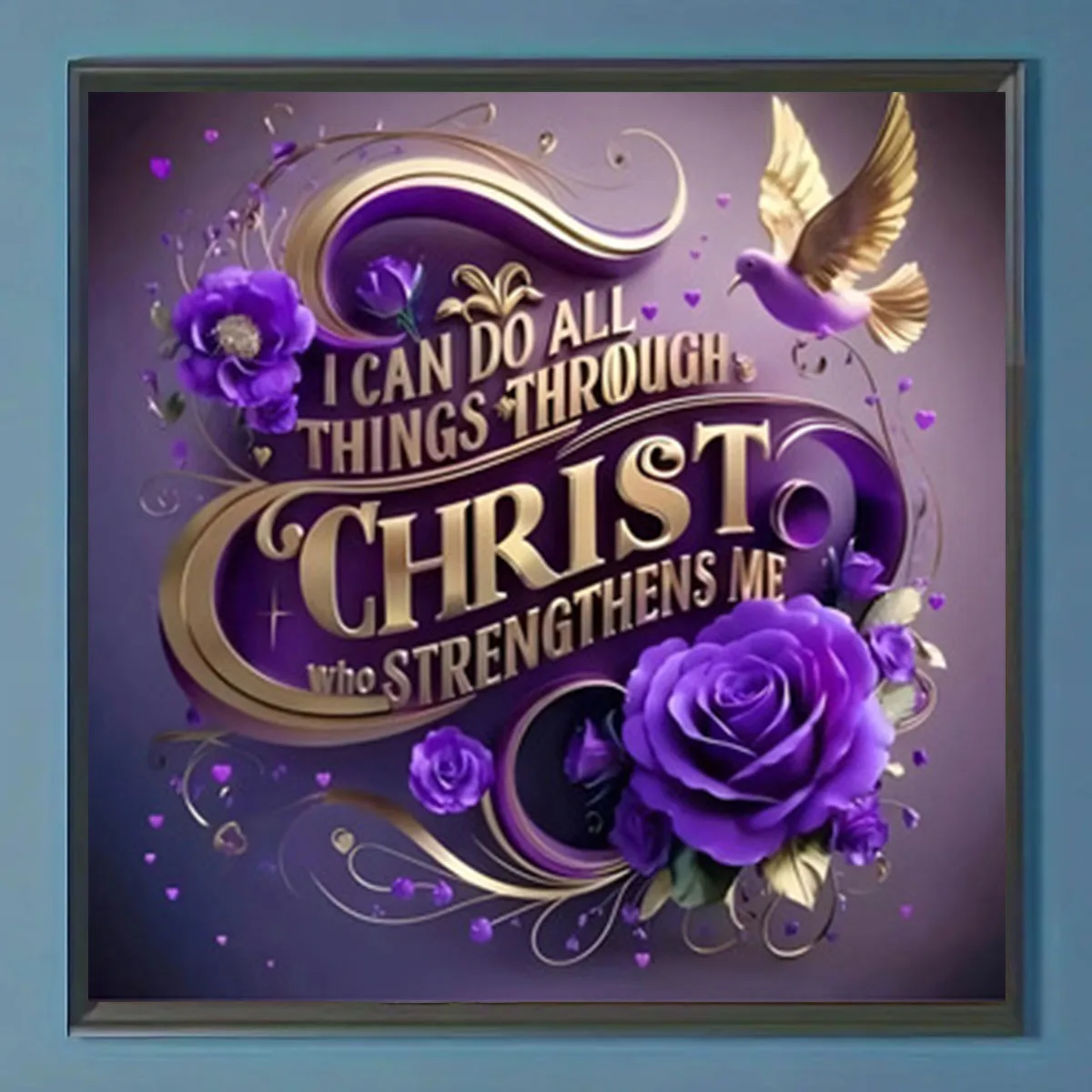 5D Diamond Painting Set, DIY Full Diamond Cross Embroidery Set, Suitable for Home Wall Decoration - Gift Creativity - Ideal Holi