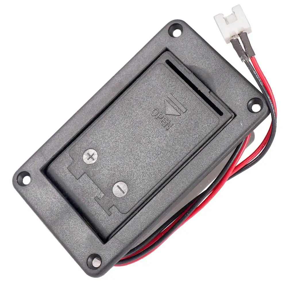 Case for Guitar Active Pickup 9V Battery Holder Electric Bass Box ABS Material Guitar Accessory for Instrument Setup