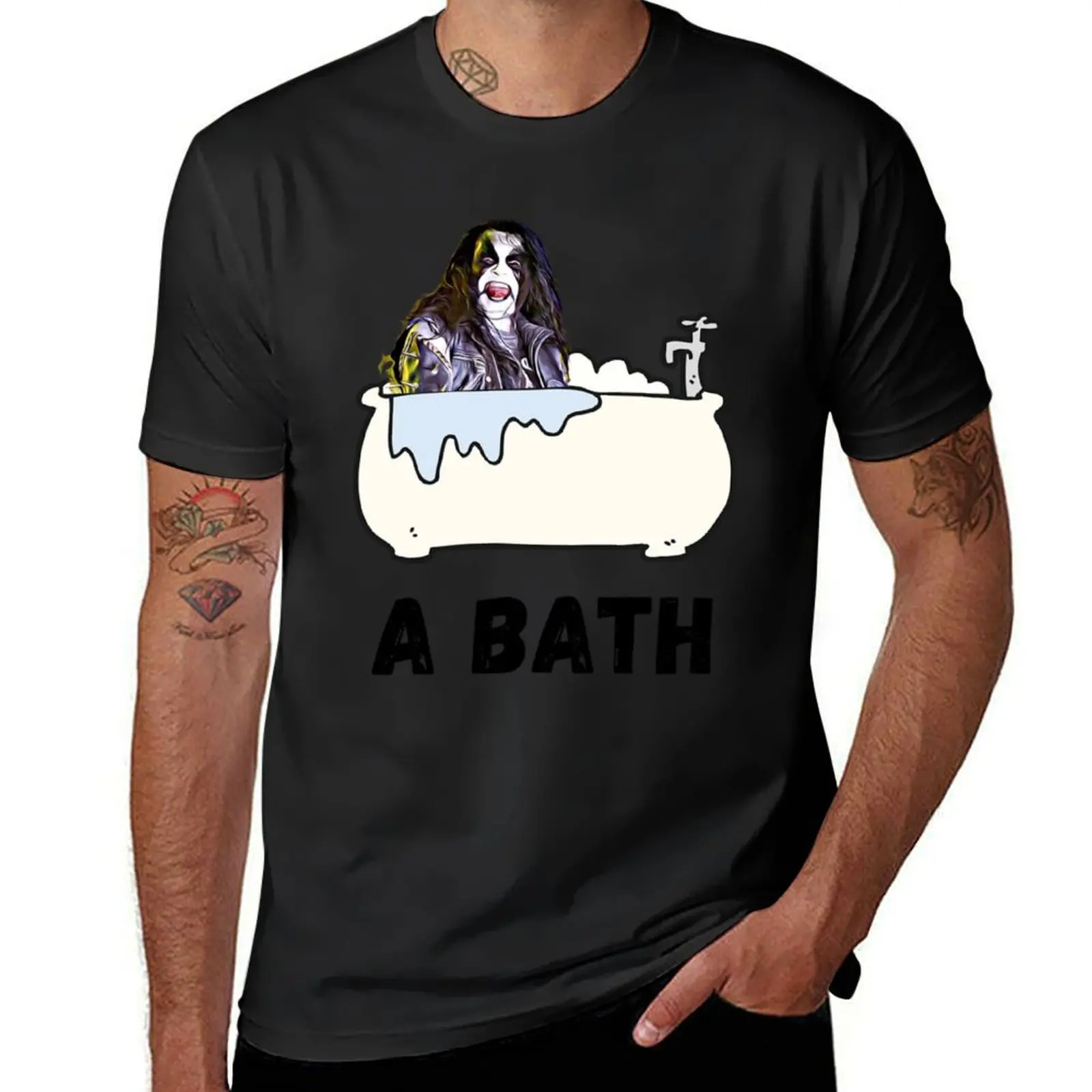 

A Bath - Abbath Black Metal meme S T-Shirt anime sports fans aesthetic clothes mens t shirts